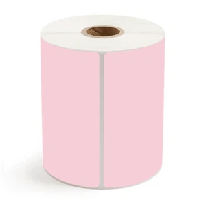 Pink 4"x6" Direct Thermal Shipping Labels 250/Roll For Zebra Eltron LP2844 ZP450 - Picture 1 of 4