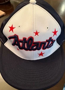 Atlanta Braves hat cap  Red White Blue Metro 22 L XL XXL  - Picture 1 of 4
