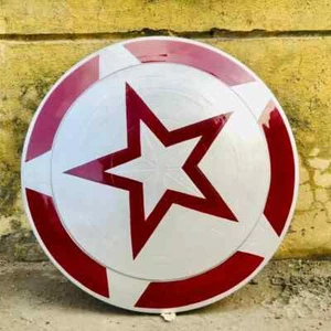 Replica Scudo Guardiano Rosso - Replica Prop Metallo per Cosplay Guardiano Rosso - Foto 1 di 5