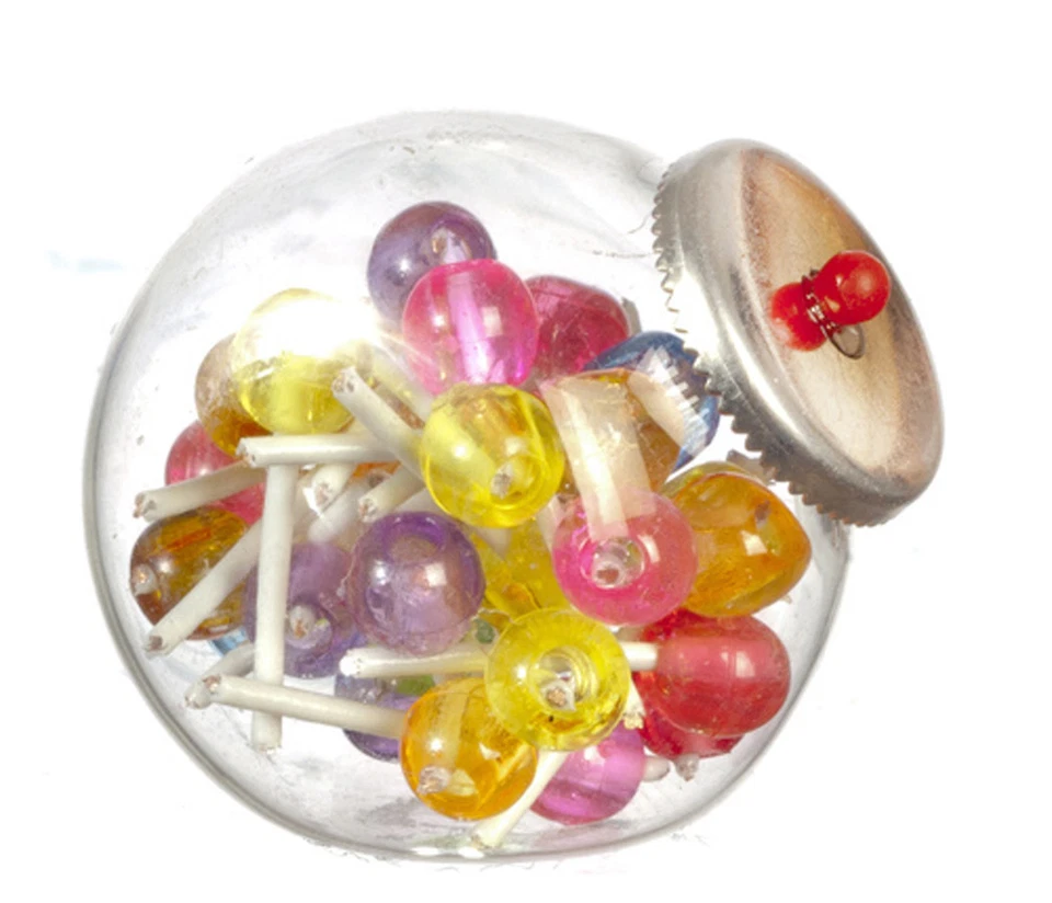 Dollhouse Miniture - Glass Lollipop Jar - 1/12 Scale - Image 1 of 1