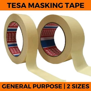 Masking Tape - Tesa General DIY Painting Decorating Indoor Out Crepped 25 50 - Picture 1 of 1