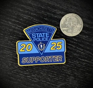 2” Massachusetts State Police 2025 Supporter Sticker Decal Sheriff Fraternal MA - Picture 1 of 2