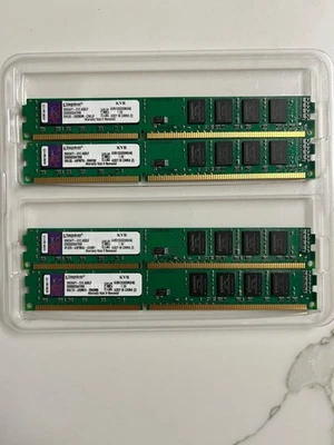 Kingston 16GB (4x4GB) PC3-10600U DDR3 Low Profile Desktop RAM KVR1333D3N9/4G - Image 1 of 2