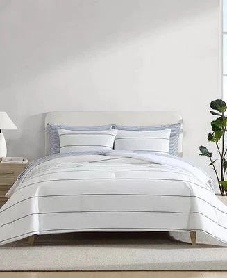 Nautica Naval Stripe 3-Pc. Duvet Cover Set, Full/Queen - Image 1 of 4