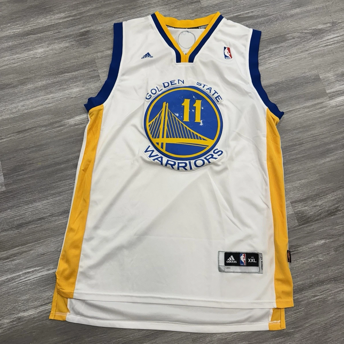 Golden State Warriors Klay Thompson #11 White Adidas NBA Swingman