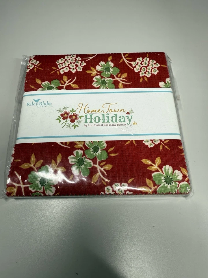 Home Town Holiday By Lori Holt For Riley Blake Charm Pack 5 In Square - Image 1 of 2