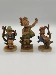 Lot Of 3 Goebel Hummel Figures Small Children No. 72 141/3 Apple Tree Girl - Picture 1 of 12