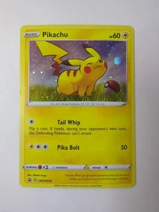 Pikachu SWSH039 Black Star Promo casi nuevo | Darkness Ablaze 2020 - Imagen 1 de 10
