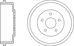 Brake Drum fits FORD TOURNEO CONNECT 1.8 Rear 02 to 13 1334975 1361304 4367102 - Picture 1 of 1