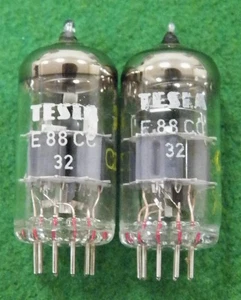 Old_Tesla_Military_E88CC_(32)_Rhodiniert_Pins_Matched_Pair - 010 - Bild 1 von 8