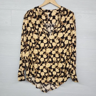 Túnica Free People Mia Retro Floral Boho Manga Larga Top Mujer Talla Mediana  Foto 1 de 4