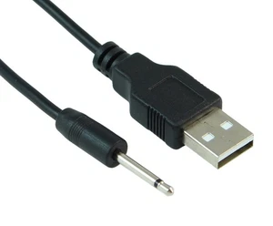 Cable de alimentación USB 2.0 tipo A macho a 2,5 mm (conector de longitud extendida) de 3 pies - Imagen 1 de 2