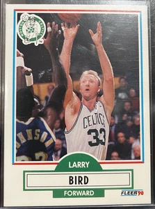 1990 Fleer Larry Bird Error Card #8 Boston Celtics HOF Rare Printing Mistake - Picture 1 of 3