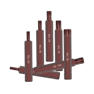 Screwdriver Bits Anti-corrosion Hex Shank Bits Tools T20/25/30/40/45/50/55 - Picture 1 of 72