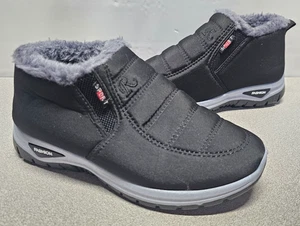 Fashion Sport Damengröße 6 schwarz Kunstfell gefüttert sportlicher Wanderschuh gebraucht, in einwandfreiem Zustand - Bild 1 von 10