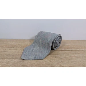 Bachrach Men’s Necktie Gray Paisley 100% Silk Made in Italy 3.25” Tie - Picture 1 of 3