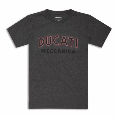 Ducati Meccanica Retro Historical short Sleeve Shirt Grey New - Image 1 of 2