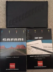 1993 GMC Safari Van Owner's Manual OEM with Case - Original Owners Guide - Picture 1 of 1