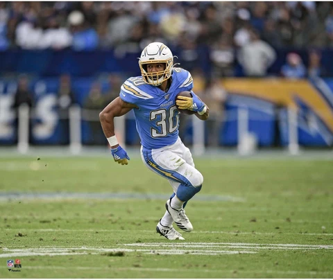 Austin Ekeler Los Angeles Chargers Unsigned Running 20" x 24" Photo - Fanatics Cover