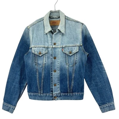 Veste En Jean Trucker Vintage LEVI'S STRAUSS & CO 70500 04 Pour Homme Taille M - Photo 1/4