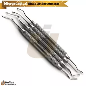 Mikrochirurgische Sinuslifting Küretten Periostmesser Hohlgriff Implantat 4 Stück - Bild 1 von 5