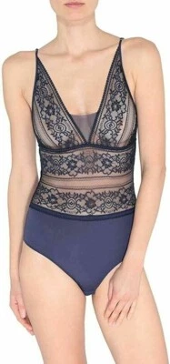 Body Stella McCartney L51049 para mujer azul offelia silbando talla grande Foto 1 de 3