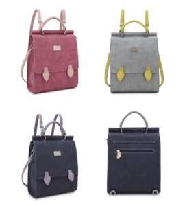 Hi Di Hi Backpack Laptop Bag 25 x 28 x 10 Red Bordeaux - Picture 1 of 6