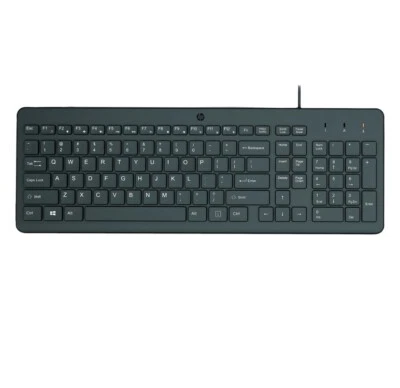 HP 150 Tastatur Schwarz  NEU 425,9 x 146,1 x 26,8 mm schlank - Bild 1 von 2
