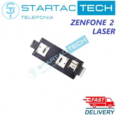 FLAT LETTORE SIM e SD per ASUS "ZENFONE 2 LASER" FLEX ZE500ML  ZE500 - Immagine 1 di 1