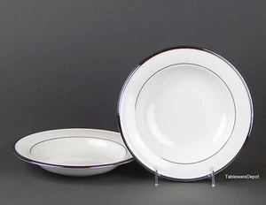 Lenox SOLITAIRE WHITE, Set(s) of Two 9" Pasta/Soup Bowls, MINT/SUPERB+ Condition - Picture 1 of 4