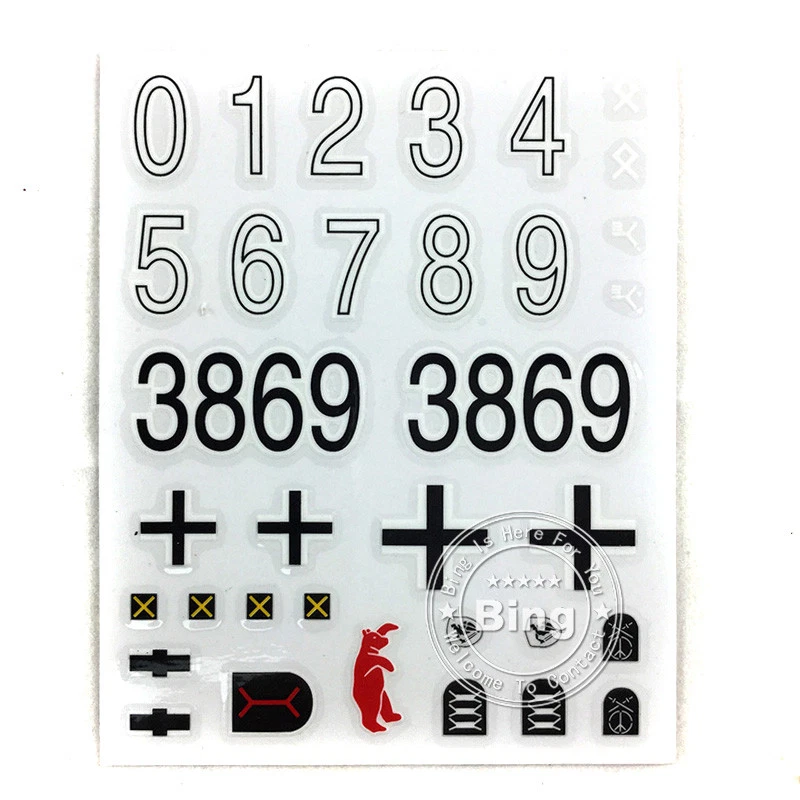 1/16 RC Henglong 3869 German Jagdpanth Tank Decoration Decal Sticker