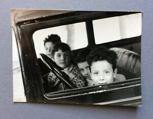 PHOTO 1958 ENFANTS ESPAGNE Spain voiture Portrait Fotografia espagnoles Foto