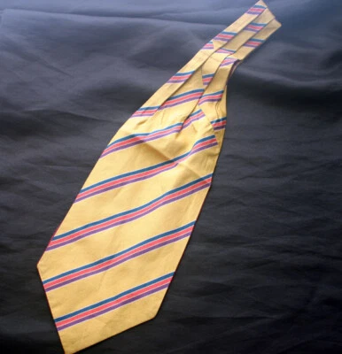 De colección Fisher rojo, amarillo, púrpura y azul marino seda rep rayas Ascot Foto 1 de 3