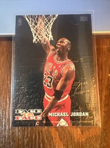 Michael Jordan Harold Miner 1993 NBA Hoops Face To Face Insert #FTF10 Bulls - Picture 1 of 6