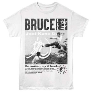Bruce Lee - Wisdom - American Classics - White Adult Short Sleeve T-Shirt - Picture 1 of 2