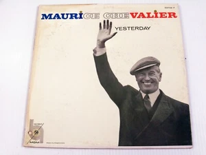 MAURICE CHEVALIER YESTERDAY*12"L.P E37029 REISSUE*MUSIC HALL/MUSICAL*EX+ VINYL - Picture 1 of 5