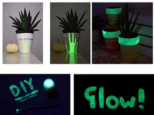 Glow in the Dark Paint 10ml Bottle  - Made in UK - Buy 2 Get 1 FREE - Picture 1 of 2