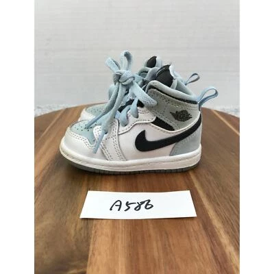 Jordan 1 Mid SE Ice Blue 2023 TD Athletic Casual Sneakers Kids 4c DV1338-104 - Image 1 of 4