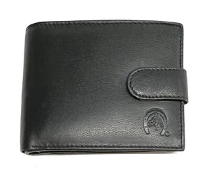 CARTERA DE PIEL DE HOMBRE COLOR NEGRO PIEL UBRIQUE - Imagen 1 de 3