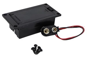 Caja Compartimento Batería Genérica 9 Voltios - Negra para Guitarra y Bajo - Imagen 1 de 2
