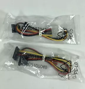 2 NEW ASUS 14-000107040 SATA Cable 4 PIN to SATA X2 - Picture 1 of 4