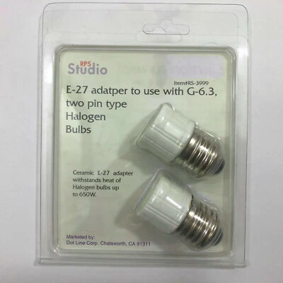 Photo Studio Lighting Adapters RPS E-27 Ceramic Set of 2  - Image 1 of 4