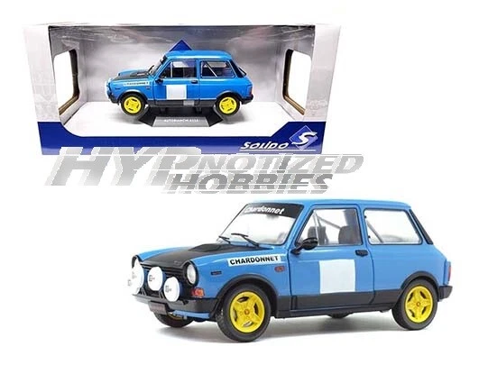 SOLIDO 1:18 AUTOBIANCHI A112 MK5 ABARTH DIE-CAST BLUE S1803801 - Image 1 of 1