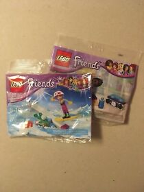 Lego Friends 30400 Gymnastics and 30402  Snowboarding (lot of 2)