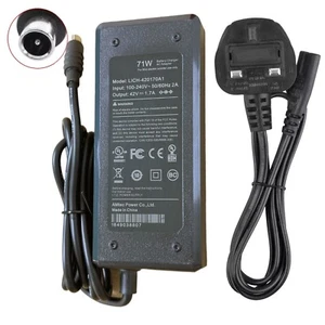 Ersatz 42 V 1,7 A 8 mm AC/DC Adapter Ladegerät für HLT-180-4201500 UK Strom - Bild 1 von 8
