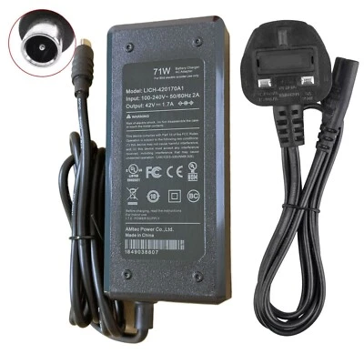 Ersatz 42 V 1,7 A 8 mm AC/DC Adapter Ladegerät für HLT-180-4201500 UK Strom - Bild 1 von 4