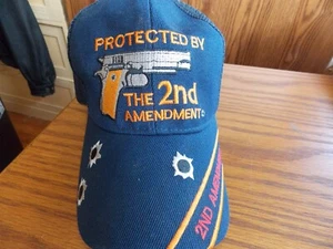 BALL CAP PROTECTED BY 2nd AMENDMENT NAVY BLAU - Bild 1 von 4