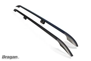 Roof Rack Bars Steel To Fit Mercedes Vito Viano 2014+ SWB Van Aluminium BLACK - Picture 1 of 8