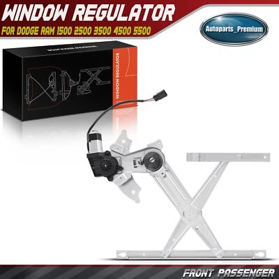 Regulador de ventana de pasajero delantero con motor para Dodge Ram 1500 2500 3500 2002-2010 Foto 1 de 4