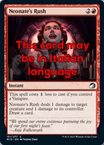 MTG 4x NEONATE's RUSH EXC - FERVORE DEI NEONATI - MID - MAGIC - Picture 1 of 1